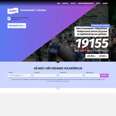 skiftet.org startsida 2026