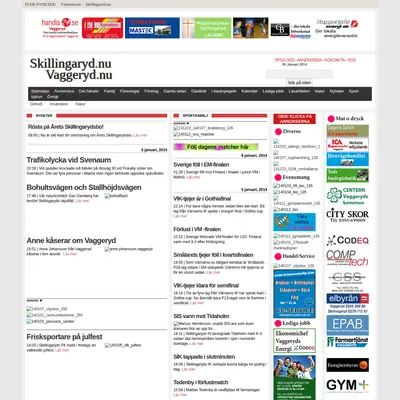 Skillingaryd.Nu startsida 2014