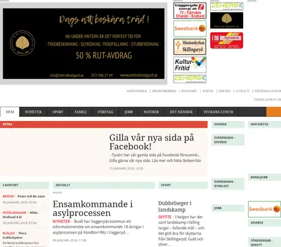 Skillingaryd.Nu startsida 2018