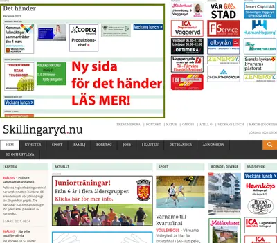 Skillingaryd.Nu startsida 2021