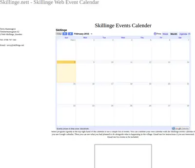 skillinge.net startsida 2013