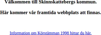 www.skinnskatteberg.se startsida 1998
