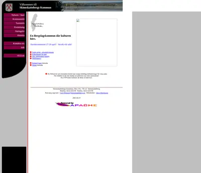 www.skinnskatteberg.se startsida 2001