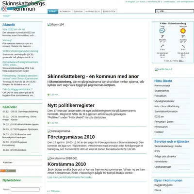 www.skinnskatteberg.se startsida 2010