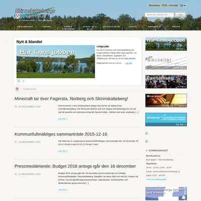 www.skinnskatteberg.se startsida 2016