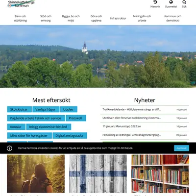 www.skinnskatteberg.se startsida 2020