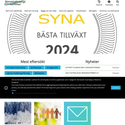 www.skinnskatteberg.se startsida 2025