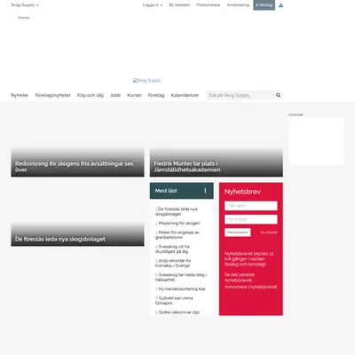 skog-supply.se startsida 2020