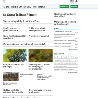 skog-supply.se startsida 2021