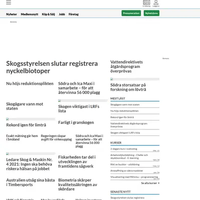 skog-supply.se startsida 2022