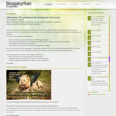 Skogakyrkan startsida 2022