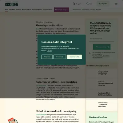 www.skogen.se startsida 2026