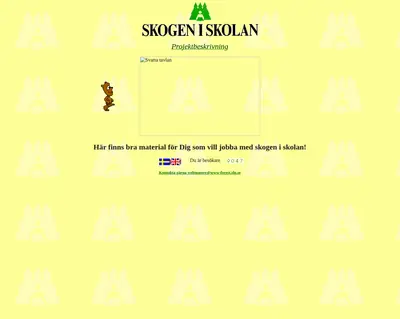 www.skogeniskolan.se startsida 1998