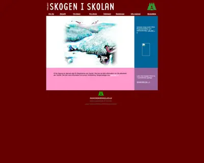 www.skogeniskolan.se startsida 2001