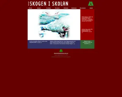 www.skogeniskolan.se startsida 2002