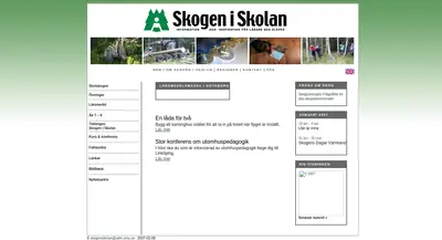 www.skogeniskolan.se startsida 2007