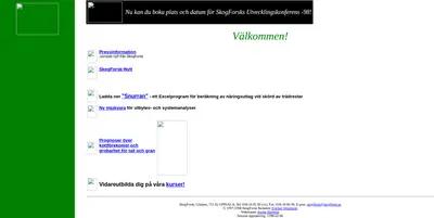 www.skogforsk.se startsida 1998