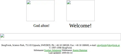 www.skogforsk.se startsida 1999