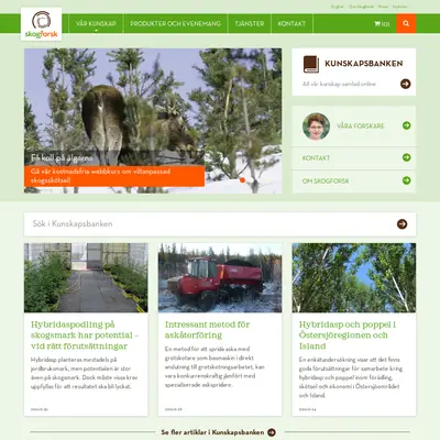 www.skogforsk.se startsida 2019
