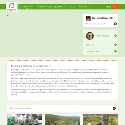 www.skogforsk.se startsida 2020
