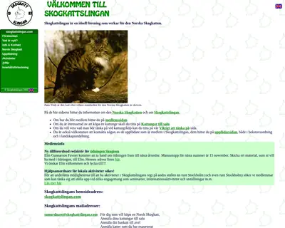 www.skogkattslingan.com startsida 2003