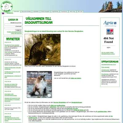 www.skogkattslingan.com startsida 2016