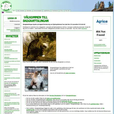 www.skogkattslingan.com startsida 2021