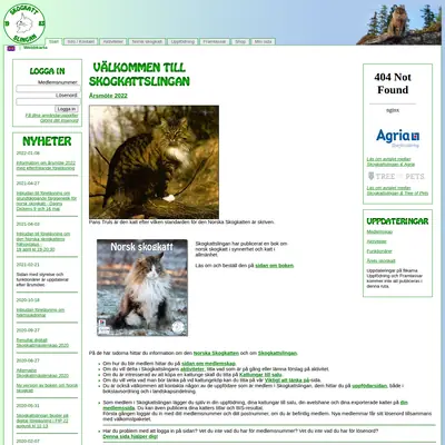 www.skogkattslingan.com startsida 2022