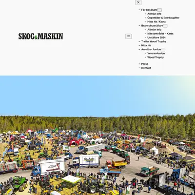 Skog & Maskin startsida 2024