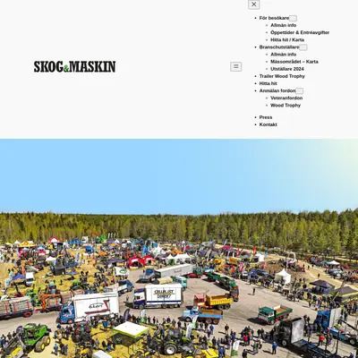 Skog & Maskin startsida 2025