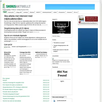 Skogsaktuellt startsida 2014