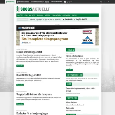 Skogsaktuellt startsida 2017