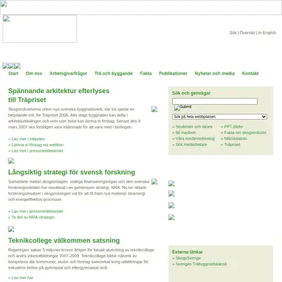 Skogsindustrin startsida 2007