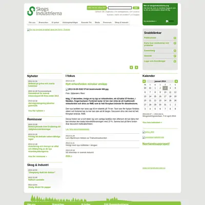Skogsindustrin startsida 2014