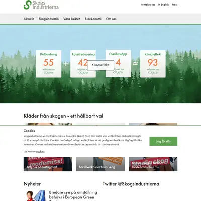 Skogsindustrin startsida 2020