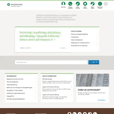 www.skogskunskap.se startsida 2019