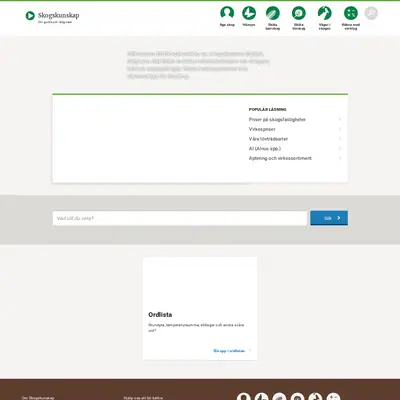 www.skogskunskap.se startsida 2021