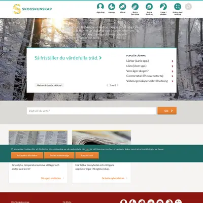 www.skogskunskap.se startsida 2025