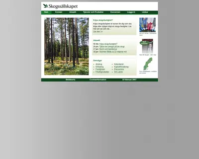 www.skogssallskapet.se startsida 2007