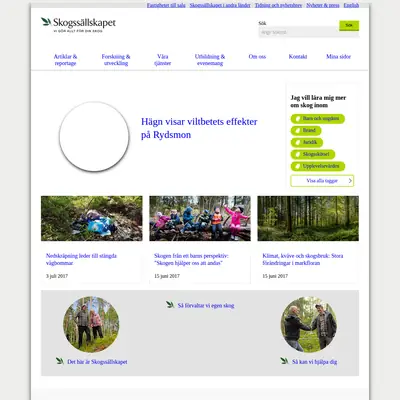 www.skogssallskapet.se startsida 2017