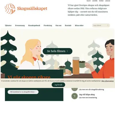 www.skogssallskapet.se startsida 2022
