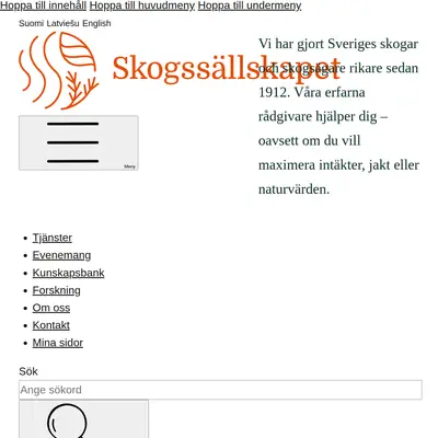 www.skogssallskapet.se startsida 2023