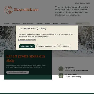 www.skogssallskapet.se startsida 2024