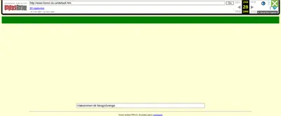 skogssverige.se startsida 1999