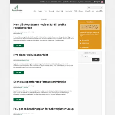 skogssverige.se startsida 2017