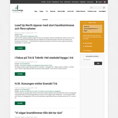 skogssverige.se startsida 2018