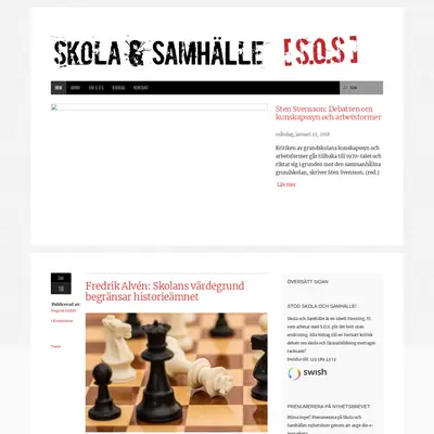 Skola och Samhälle startsida 2018