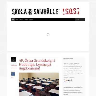 Skola och Samhälle startsida 2019