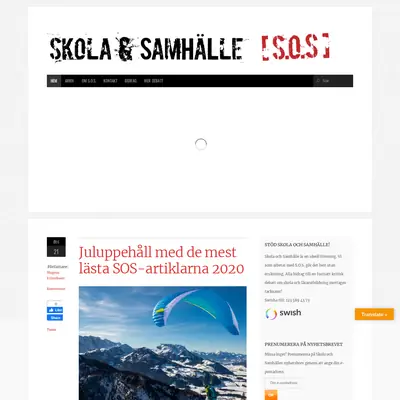Skola och Samhälle startsida 2021