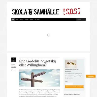 Skola och Samhälle startsida 2025